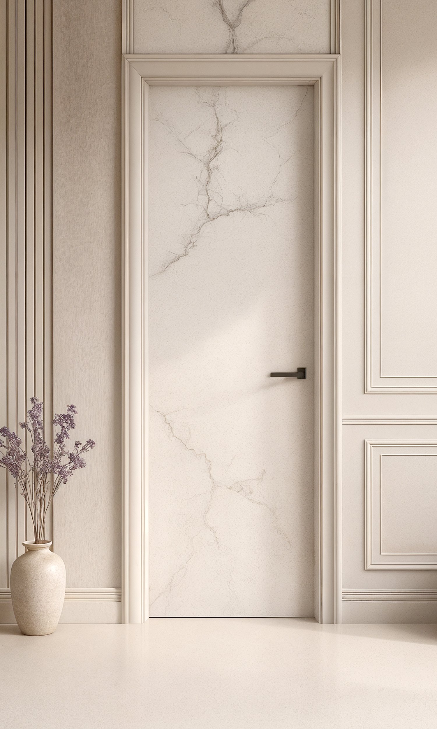 puerta gris oscura abatible