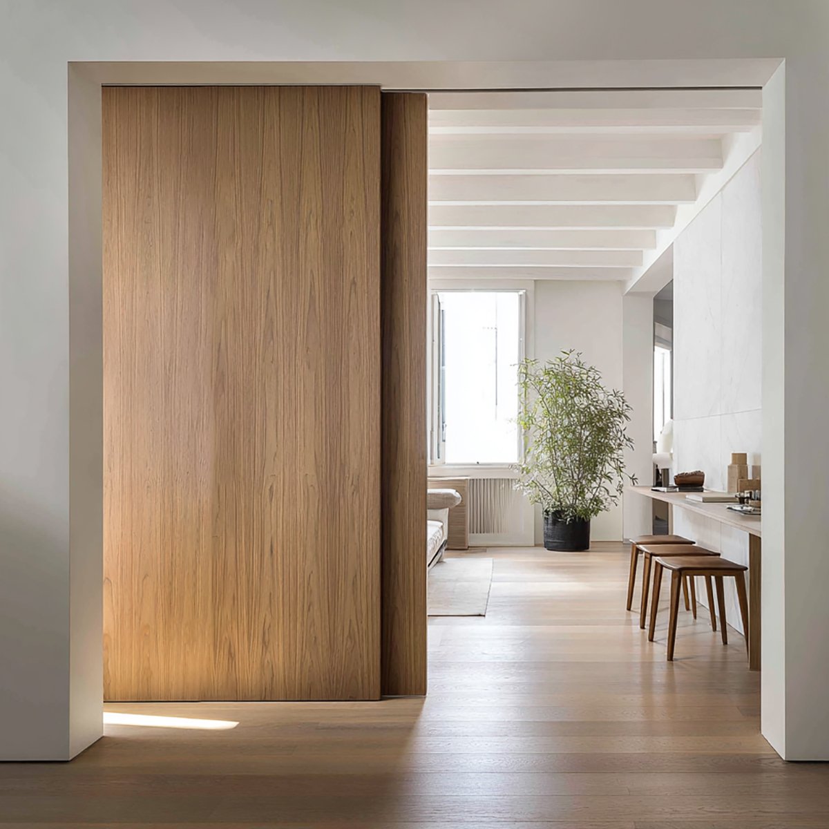 corredera lisa madera 5