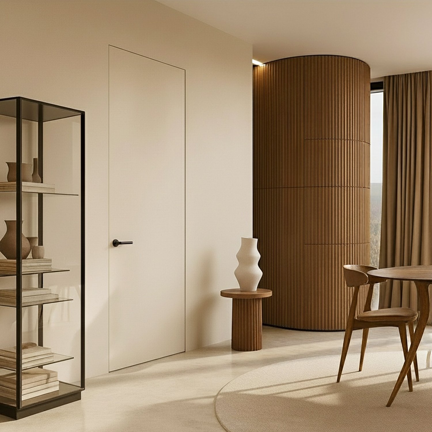 puerta-oculta-lacada puerta sin marco lacadas